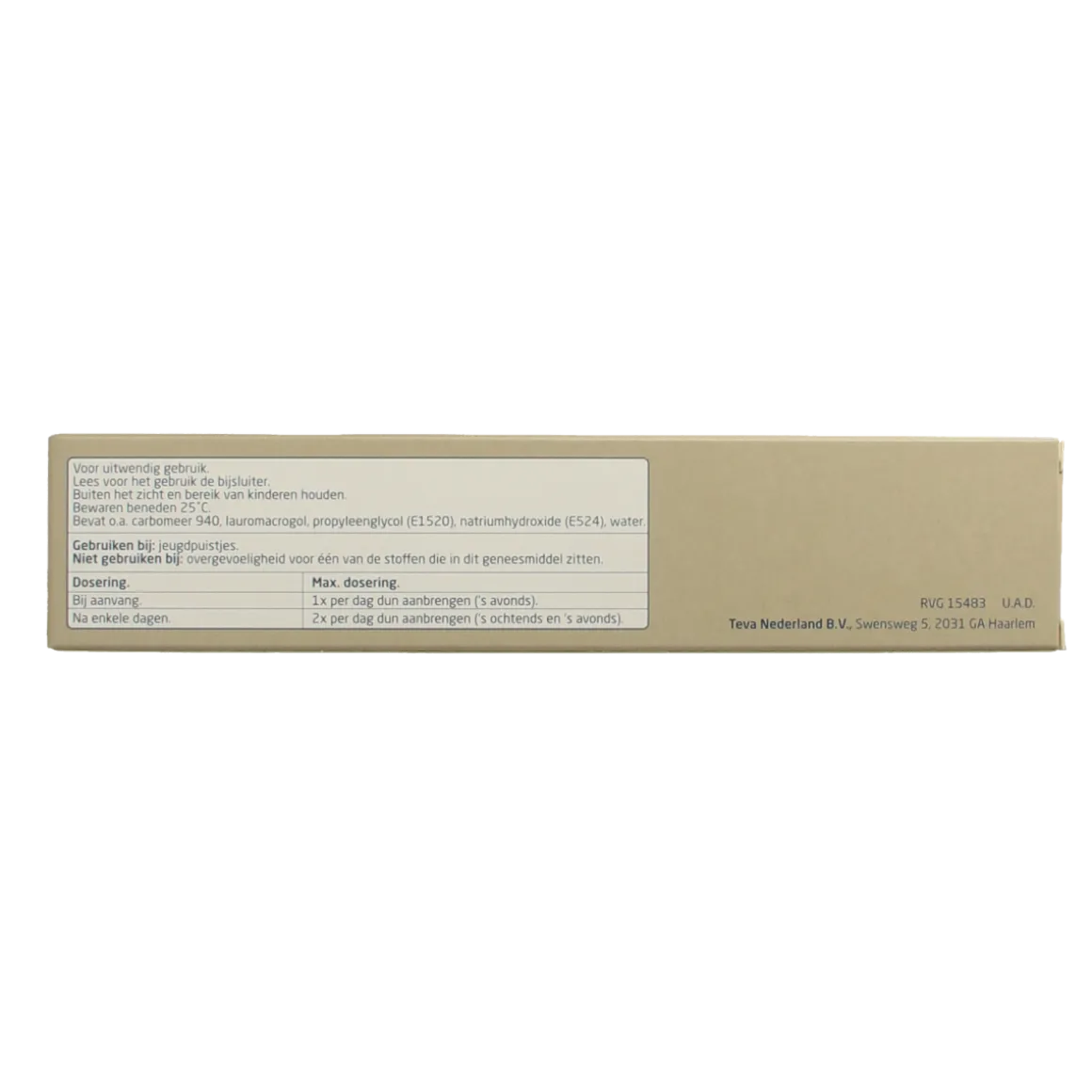 Teva Benzoylperoxide 50mg 5%