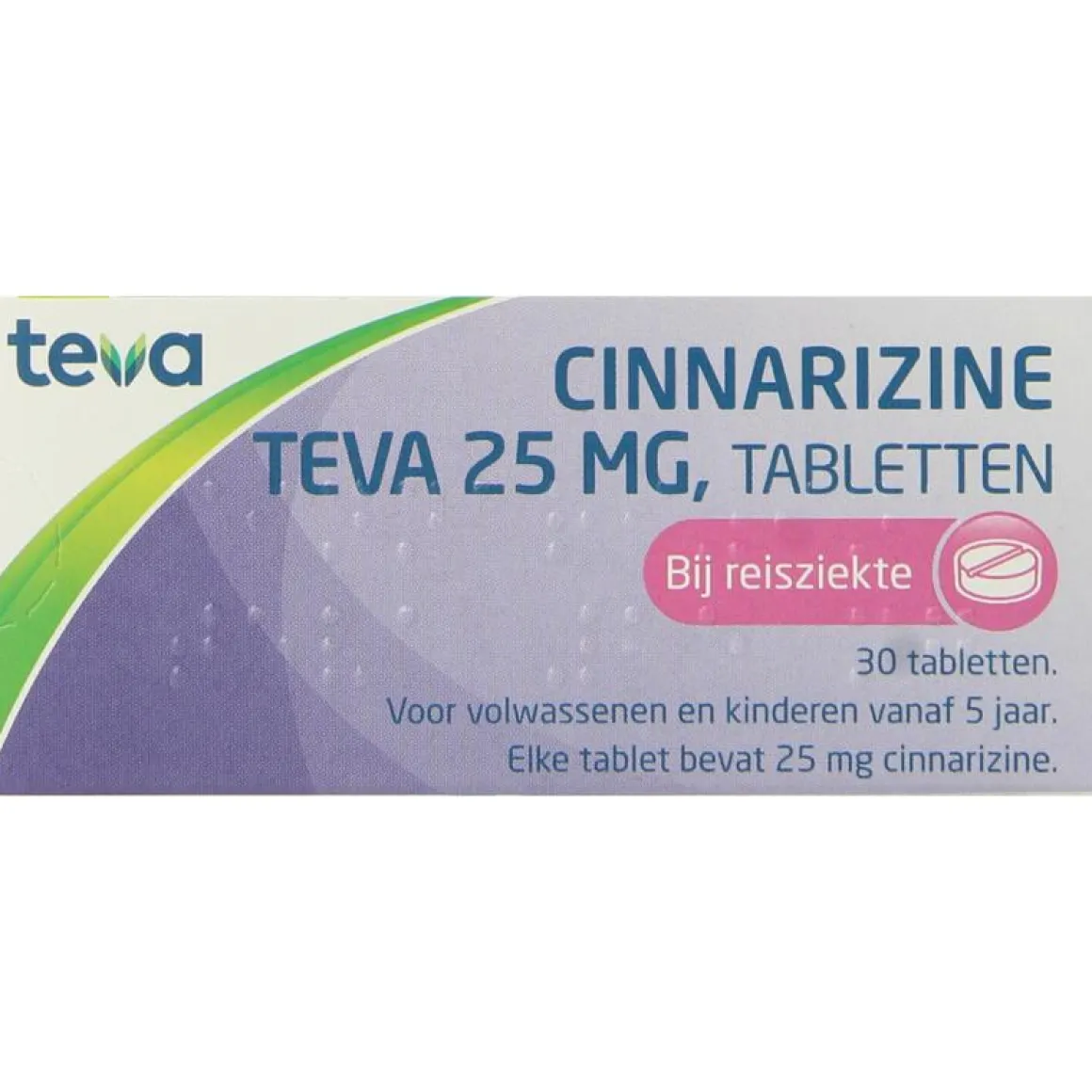 Teva Cinnarizine 25mg