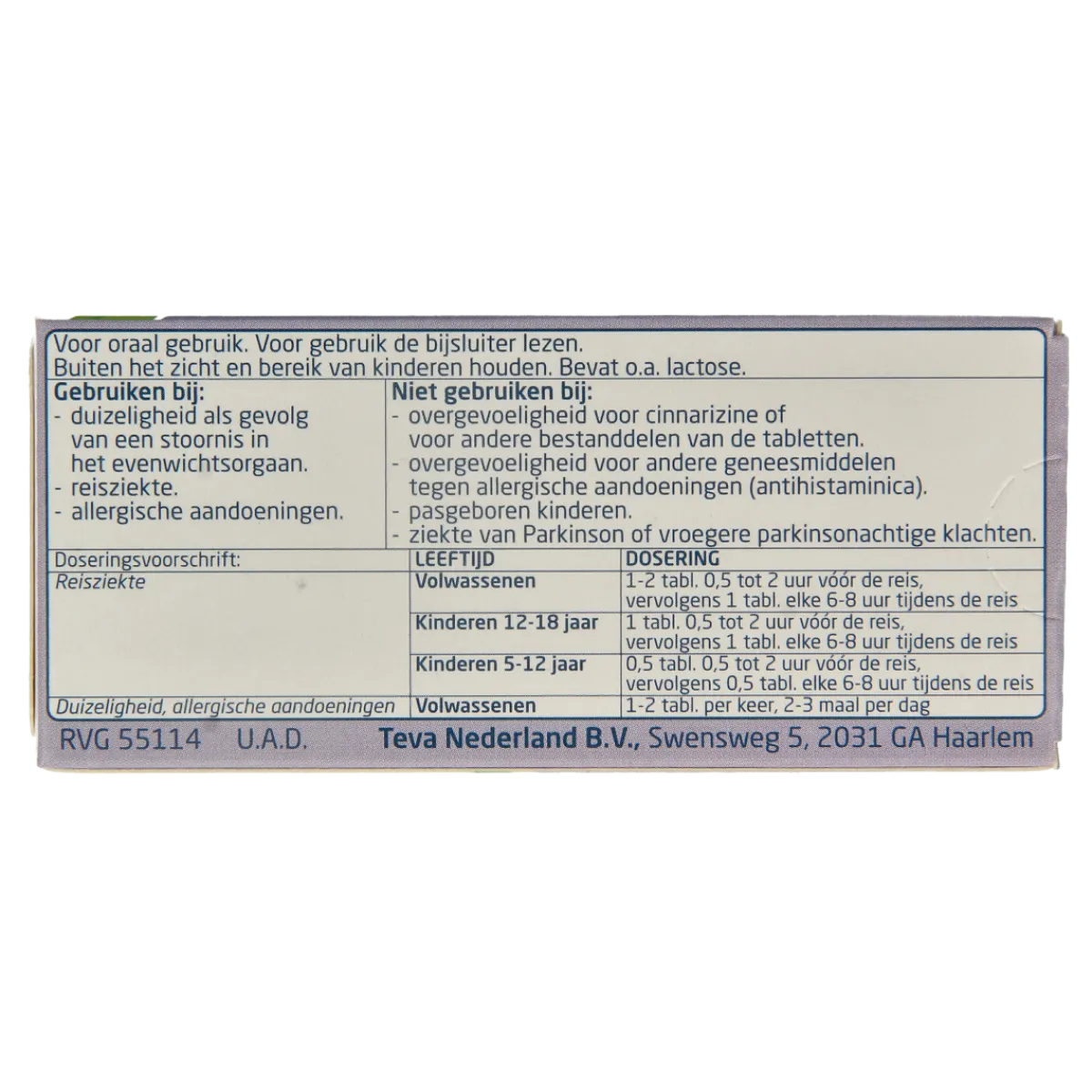 Online Teva Cinnarizine 25mg