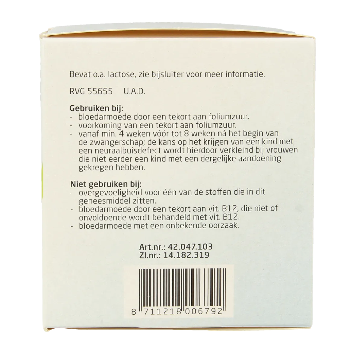 Teva Foliumzuur 0.5