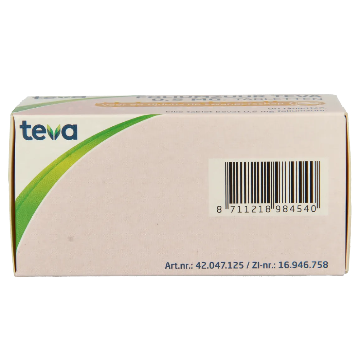 Teva Foliumzuur 0.5mg