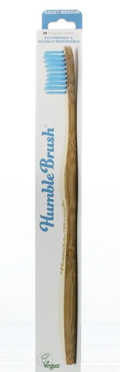 The Humble Co Tandenborstel bamboe medium blauw
