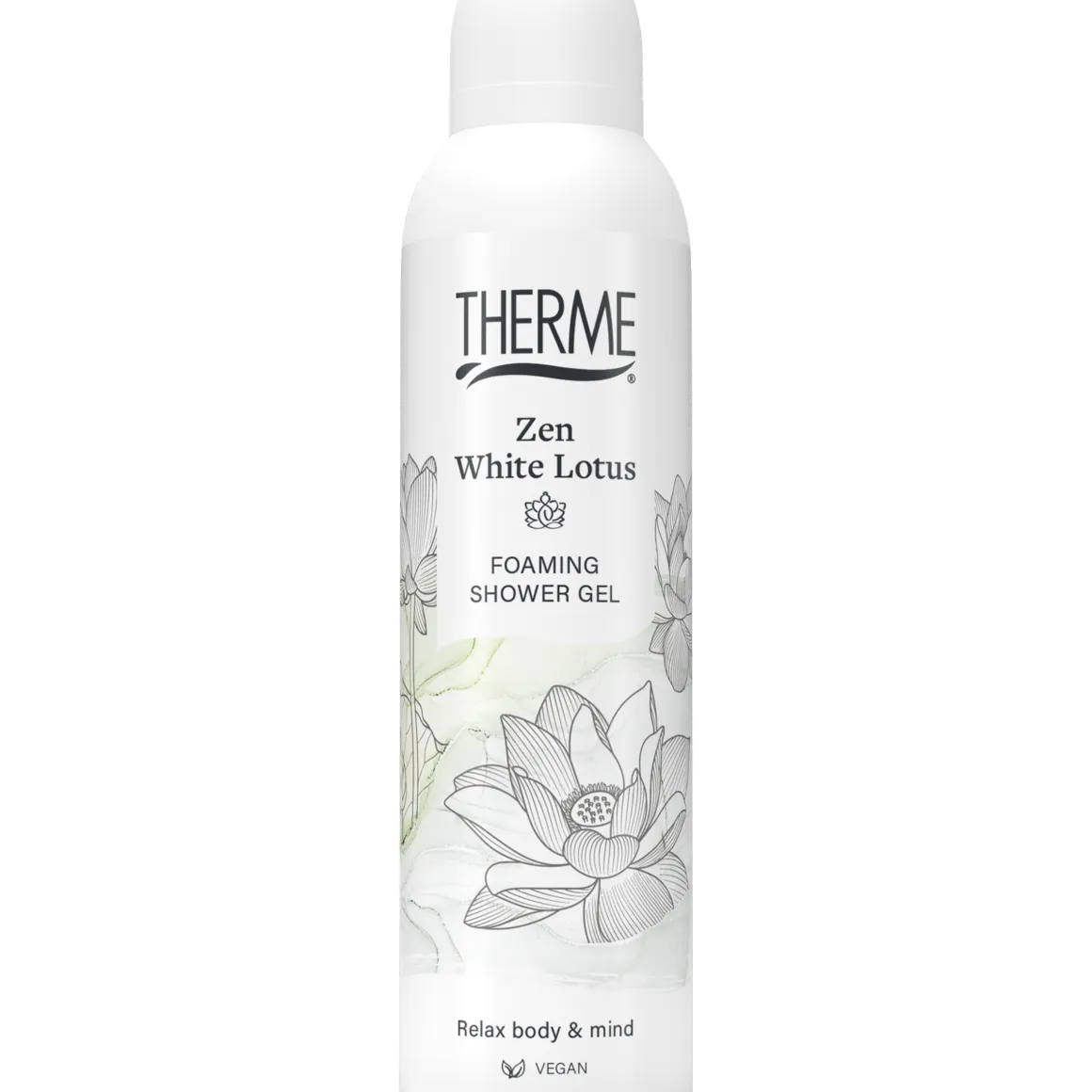 Therme Zen white lotus foaming showergel