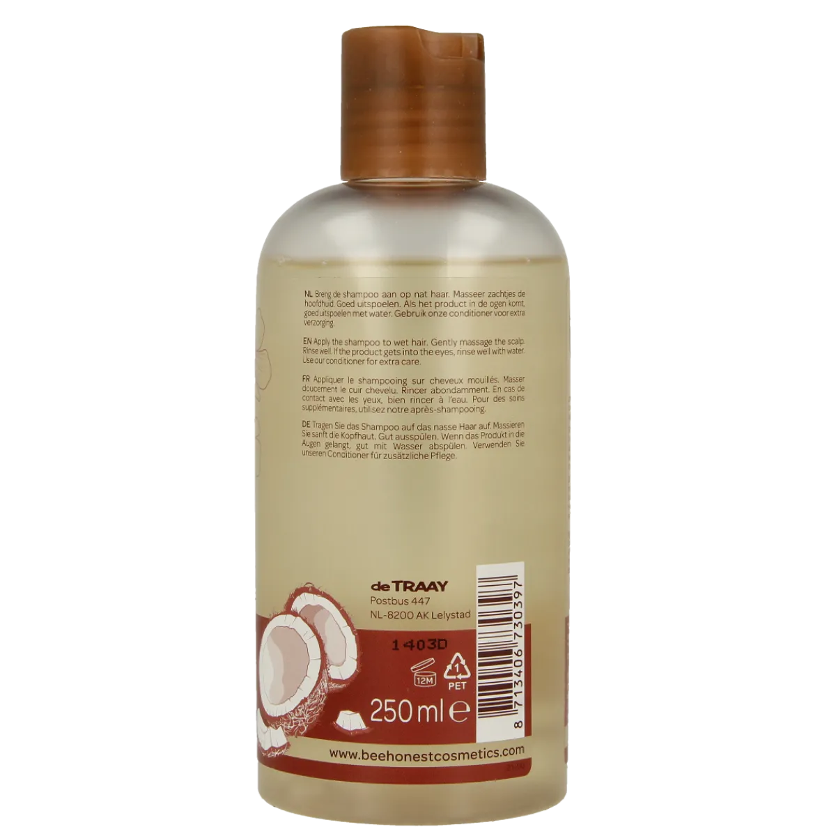 Outlet Traay Bee Honest Shampoo kokos & honing