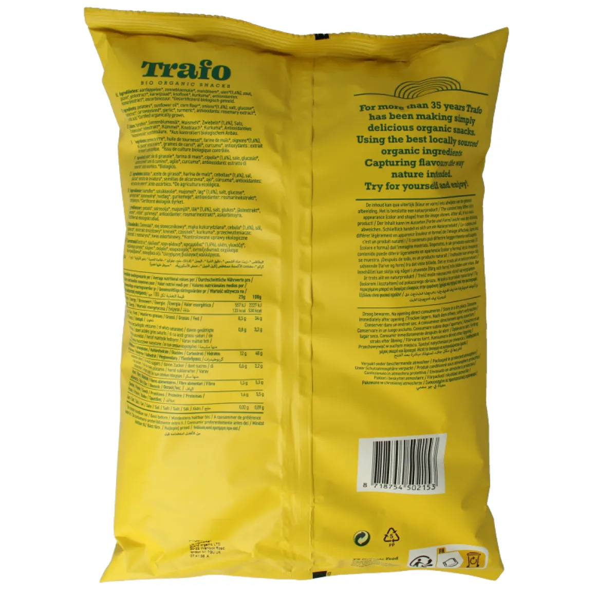 Trafo Chips handcooked kaas & ui bio