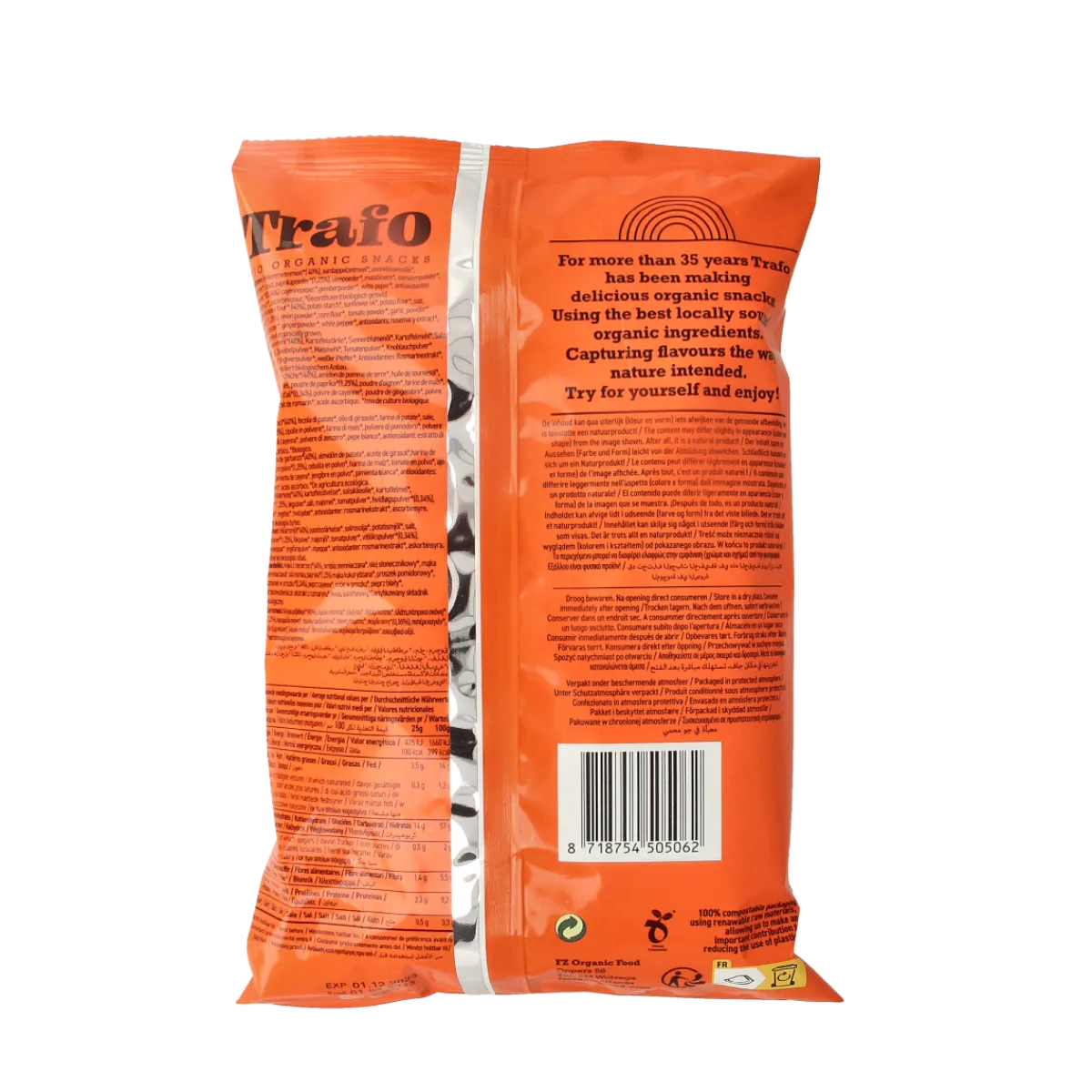 Trafo Hummus chips paprika bio