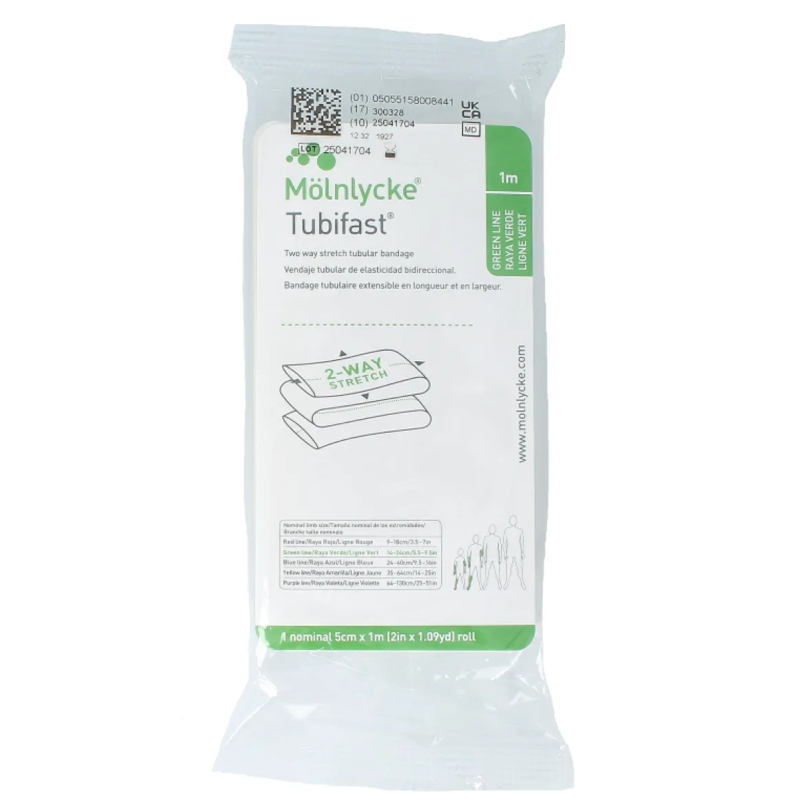 Tubifast Groen M 1 meter