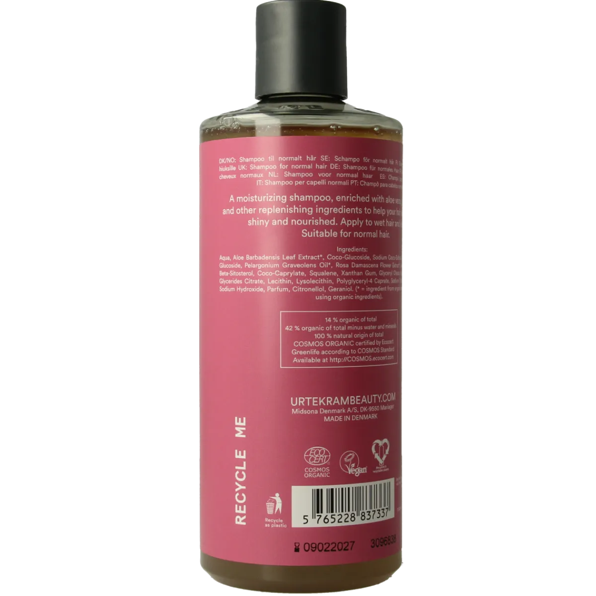 Outlet Urtekram Shampoo rozen normaal haar
