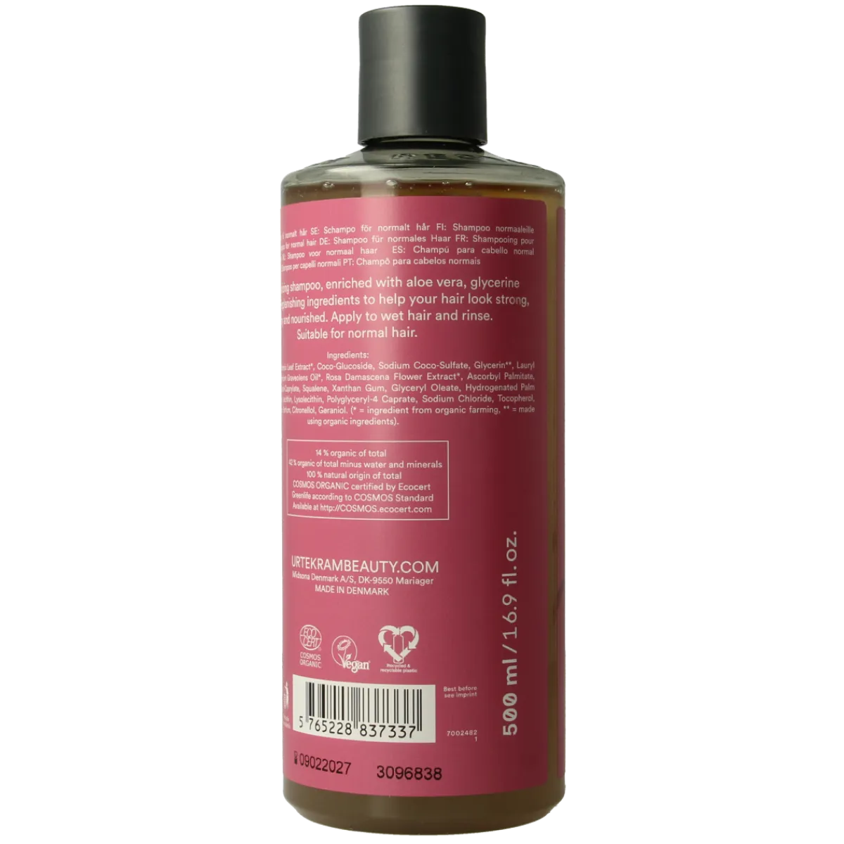 Outlet Urtekram Shampoo rozen normaal haar