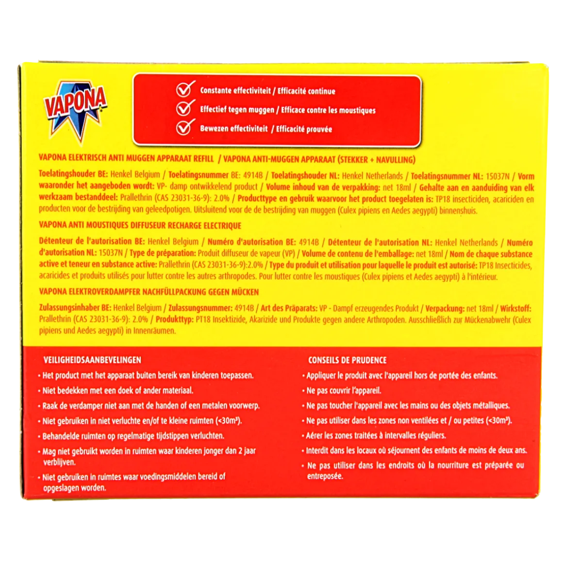 Vapona Anti mug stekker 45 nachten