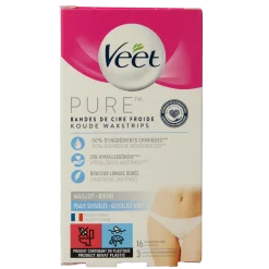 Veet Mimima koude wasstrips bikini hypoallergeen
