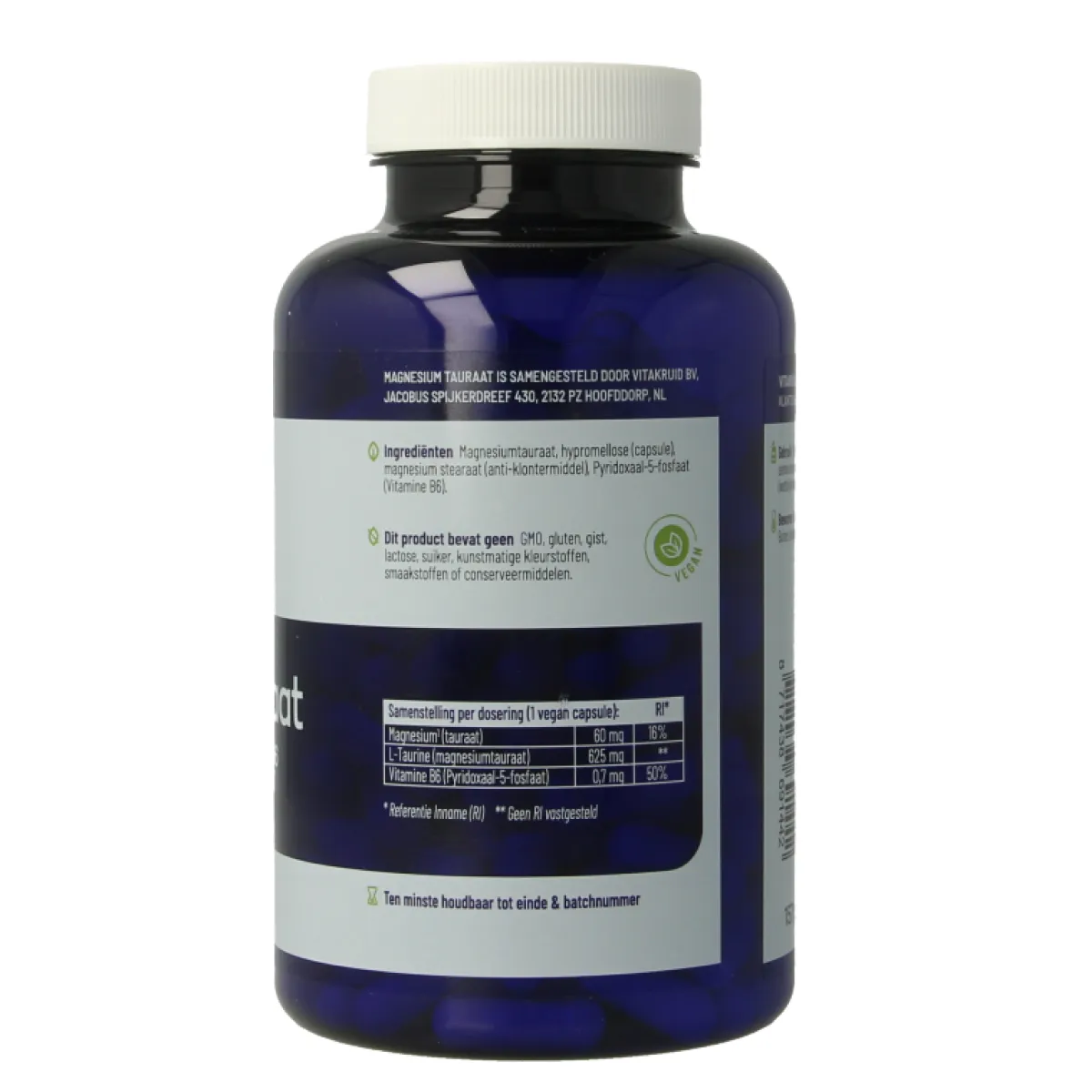 Clearance Vitakruid Magnesium Tauraat met Vitamine B6 (P-5-P)