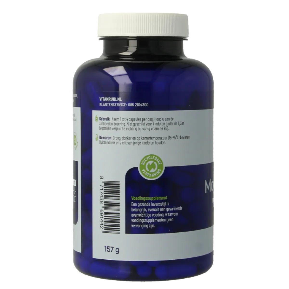 Clearance Vitakruid Magnesium Tauraat met Vitamine B6 (P-5-P)