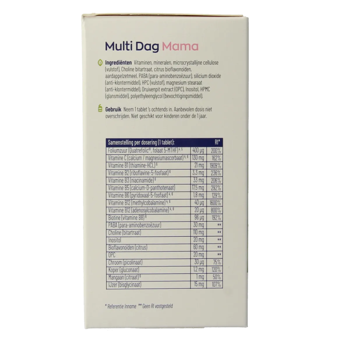 Vitakruid Multi Dag & Nacht Mama 100% Vegan 2 x 90