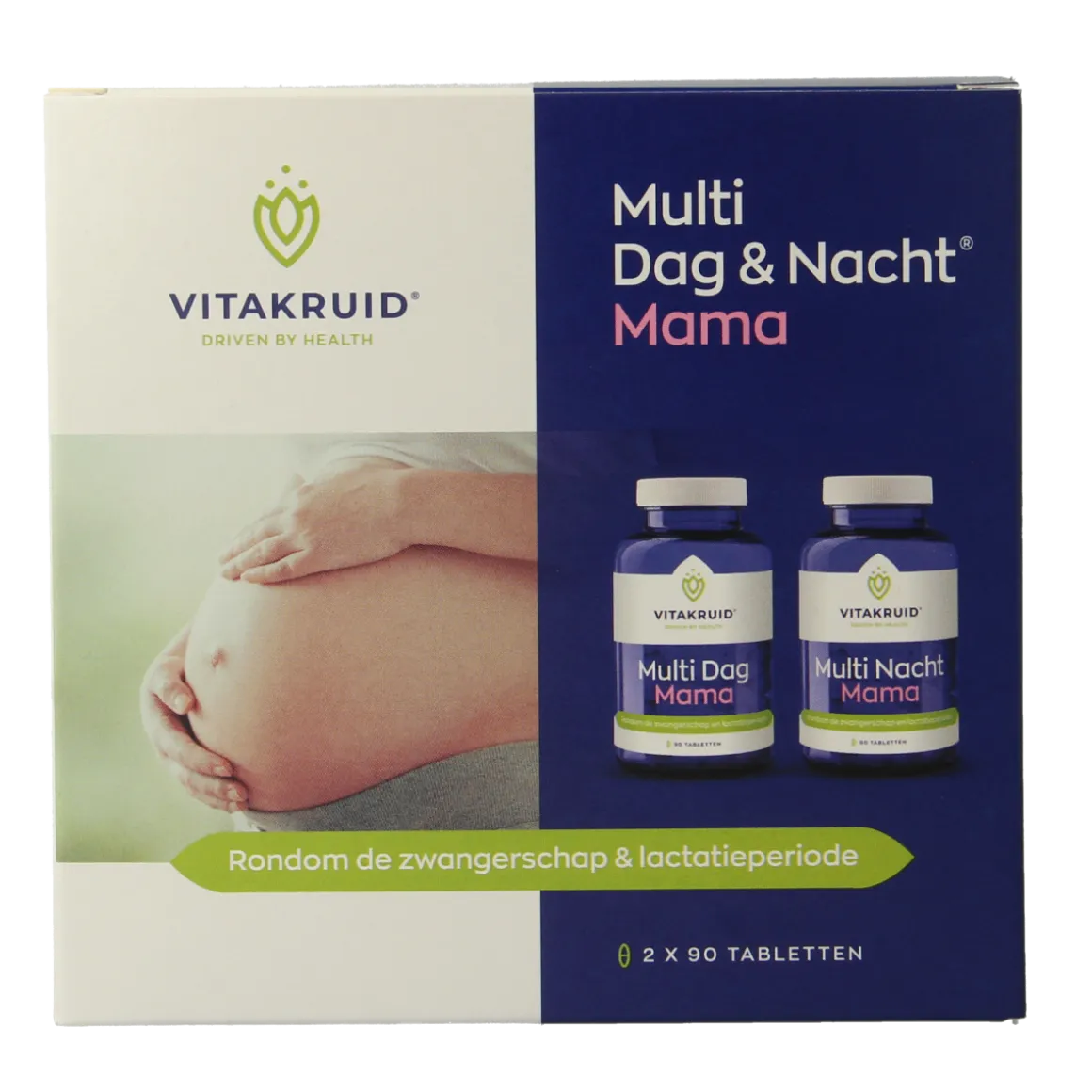 Vitakruid Multi Dag & Nacht Mama 100% Vegan 2 x 90