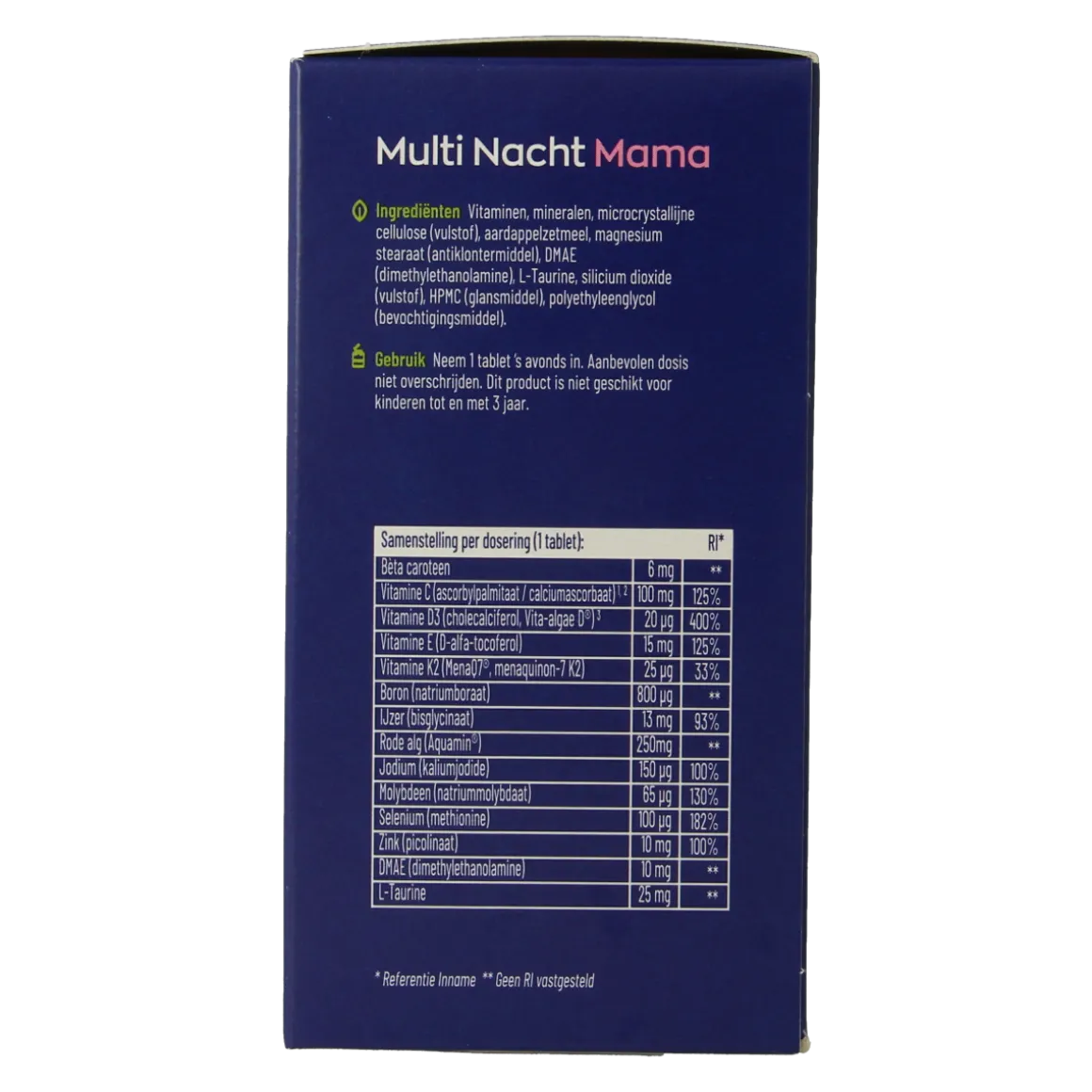 Vitakruid Multi Dag & Nacht Mama 100% Vegan 2 x 90