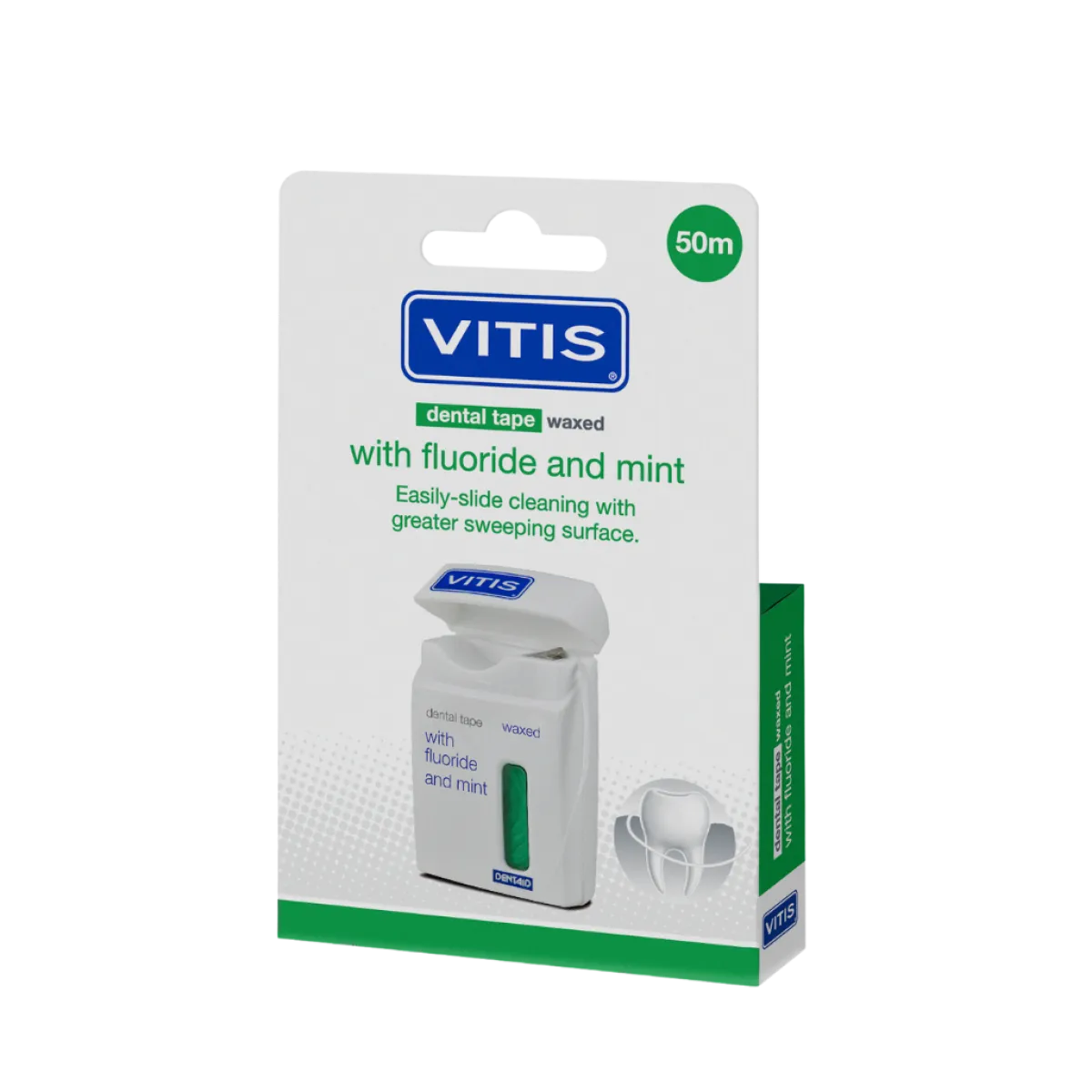Discount Vitis Tape waxed fluor mint groen 50 meter