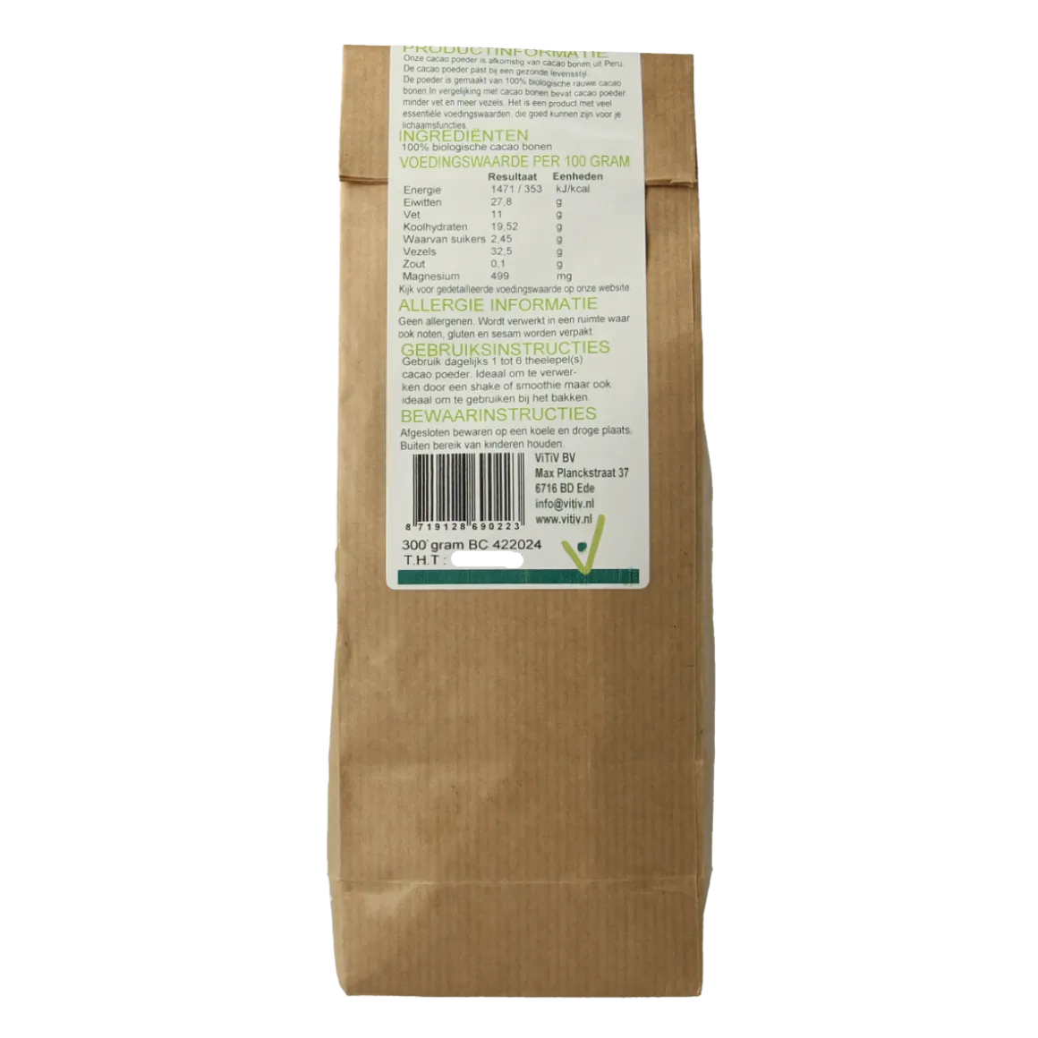 Vitiv Cacao poeder bio