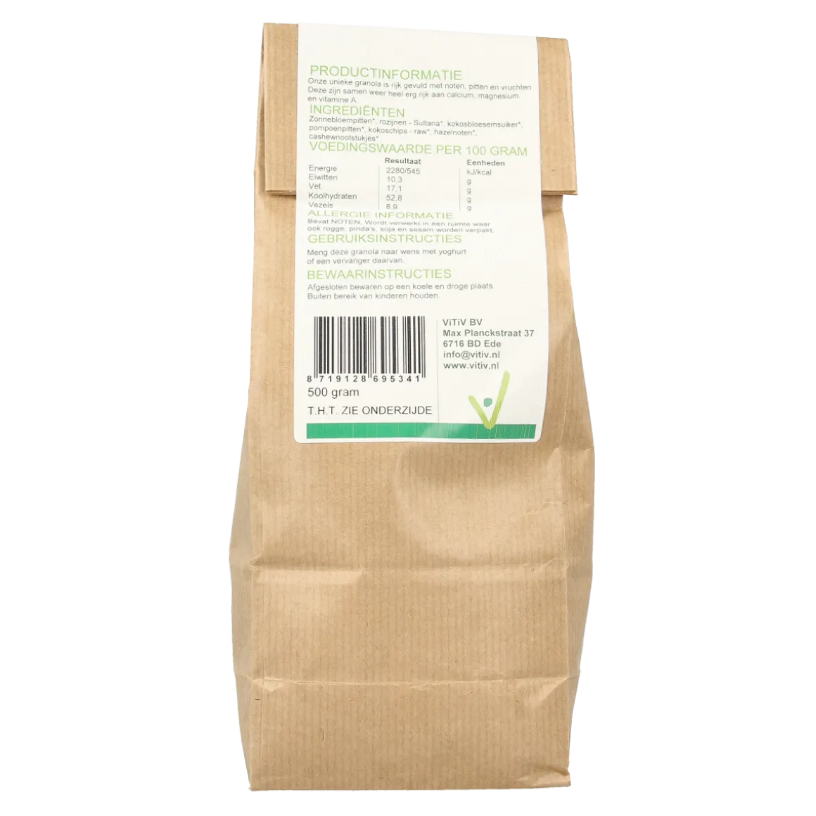 Vitiv Granola zaden en noten bio