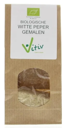 Outlet Vitiv Peper wit gemalen bio