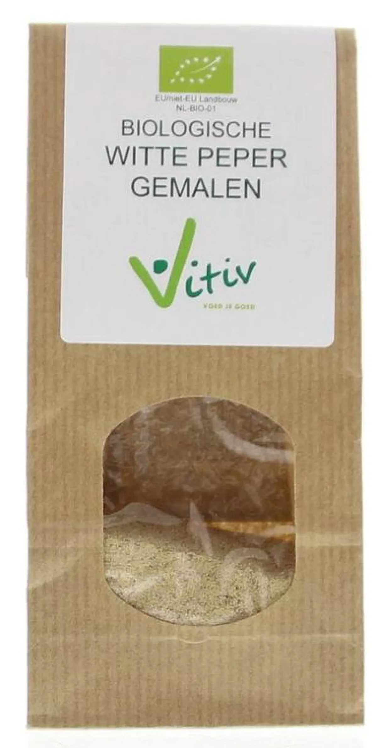 Outlet Vitiv Peper wit gemalen bio
