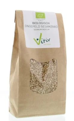 Vitiv Sesamzaad ongepeld bio