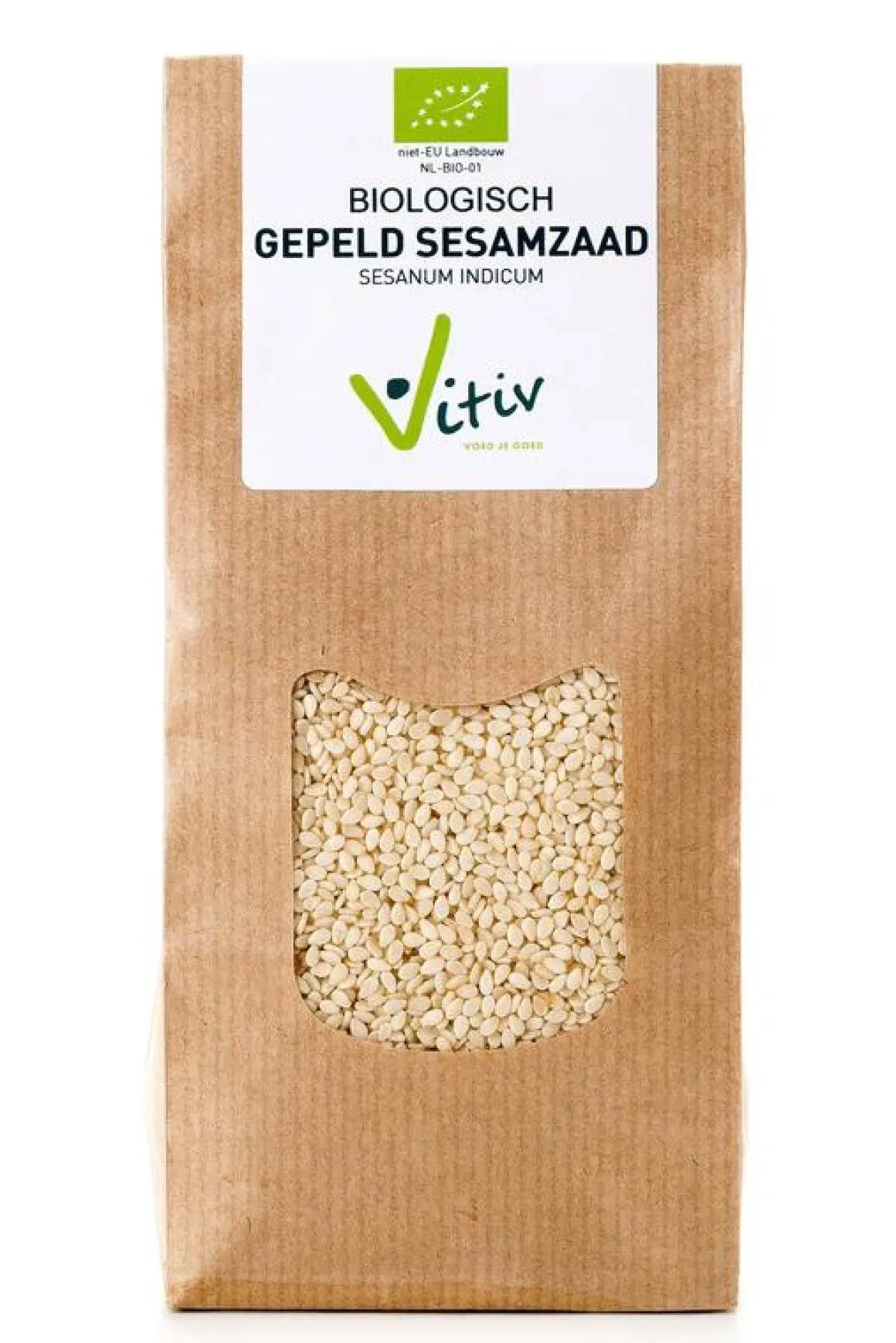 Vitiv Sesamzaad wit gepeld bio