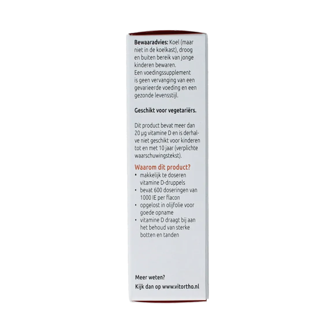 VitOrtho Vitamine D3 1000IE druppels