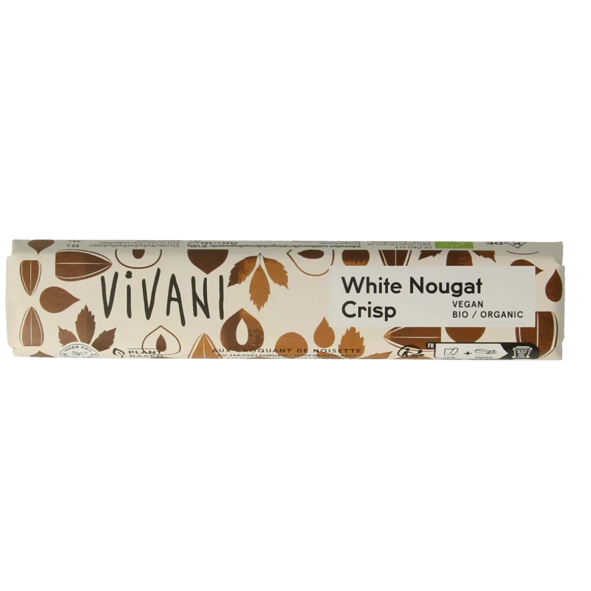 Vivani Chocolate To Go white nougat crisp bio
