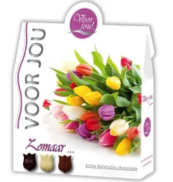 Voor Jou! Cadeau doos trendy bloemen zomaar