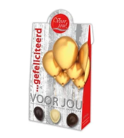 Hot Voor Jou! Cadeau doos young ballonnen gefeliciteerd