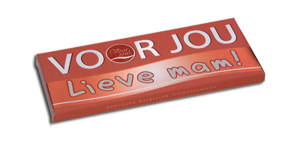 Voor Jou! Wensreep melkchocolade lieve mam