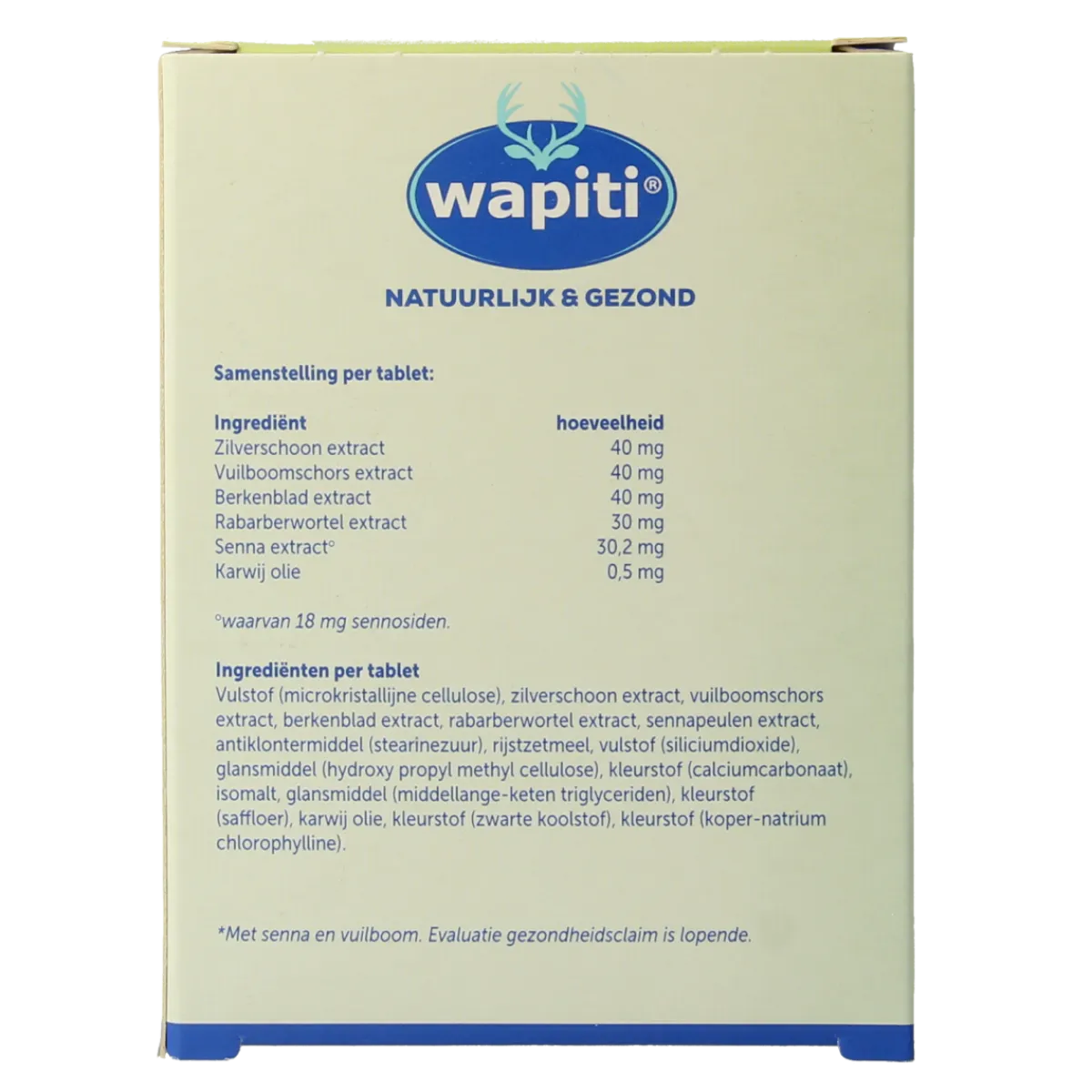 Clearance Wapiti Darmfunctie complex