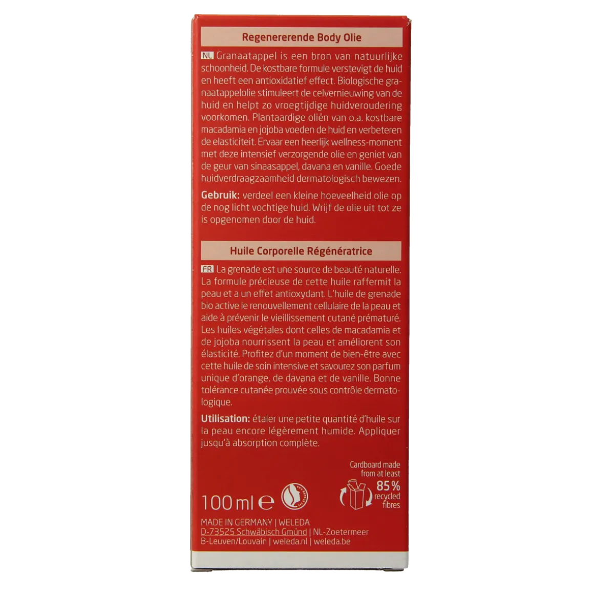 Weleda Granaatappel regenererende body olie
