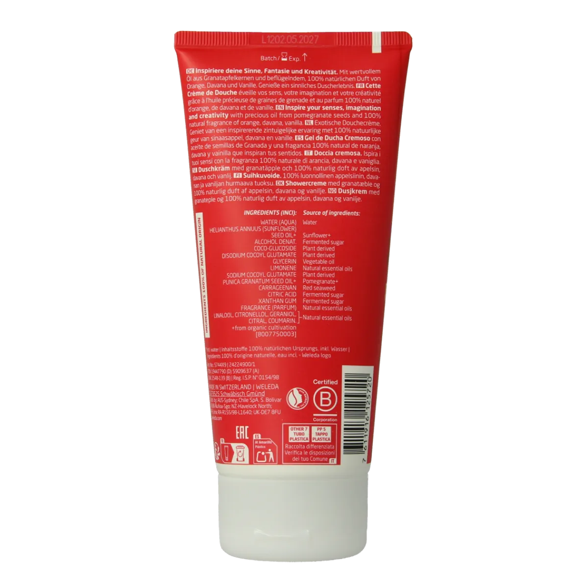 Hot Weleda Inspire douchecreme