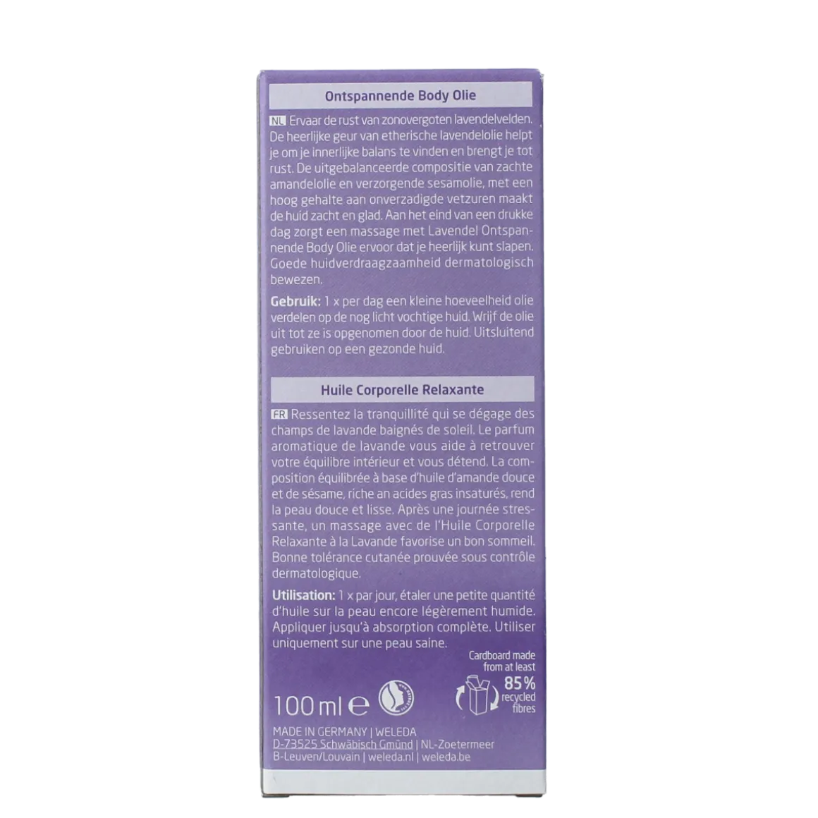 Weleda Lavendel ontspannende body olie