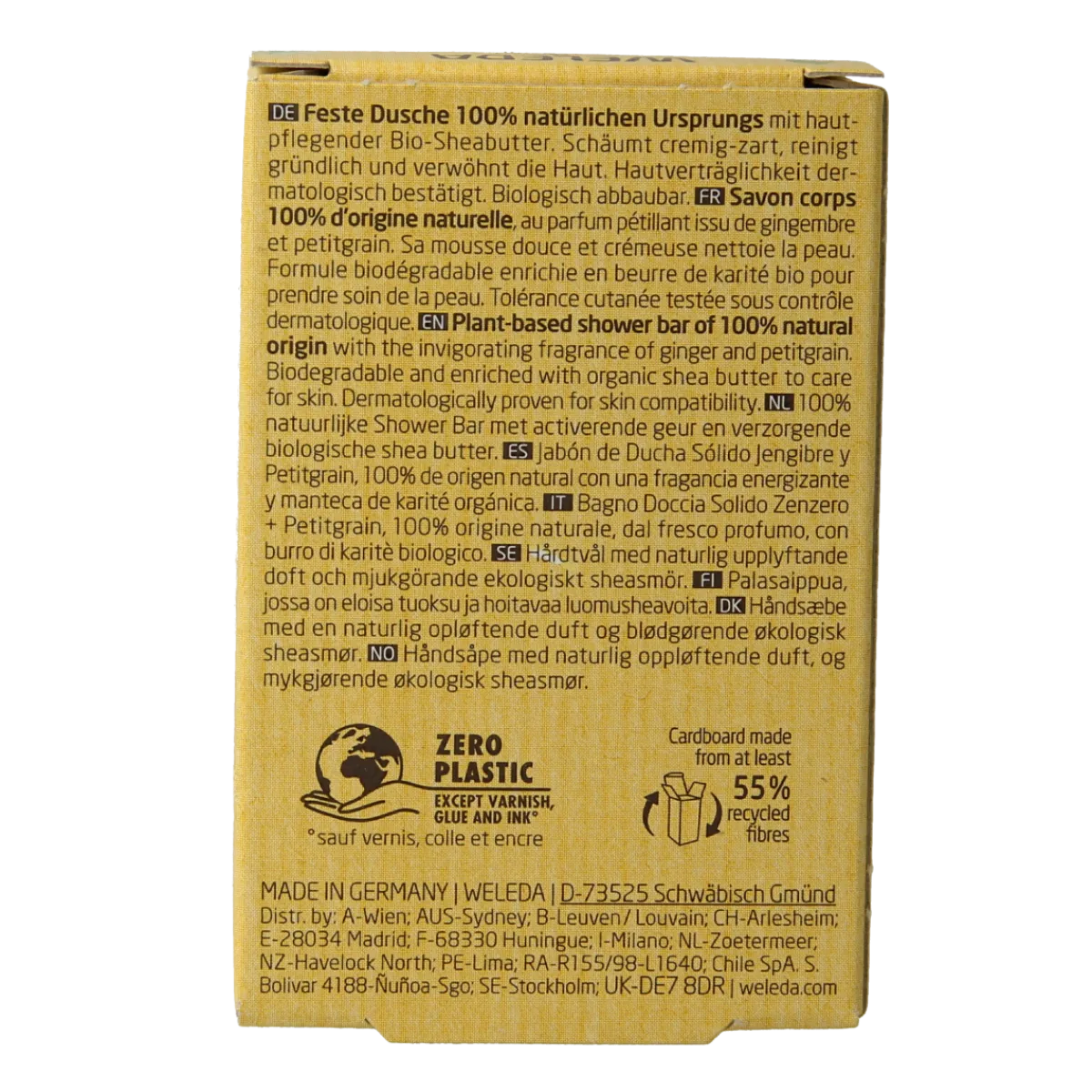 Outlet Weleda Shower bar ginger + petitgrain