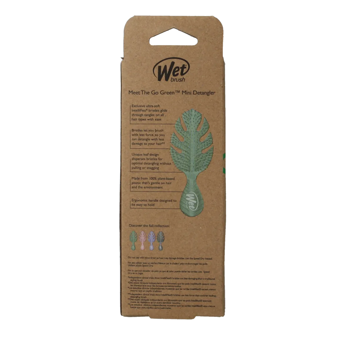 Wet Brush Go green detangler green mini