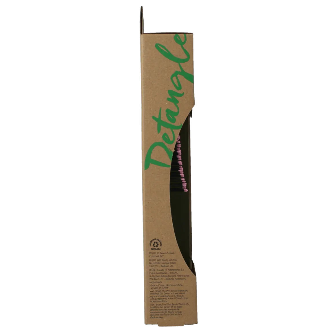 Wet Brush Go green detangler pink