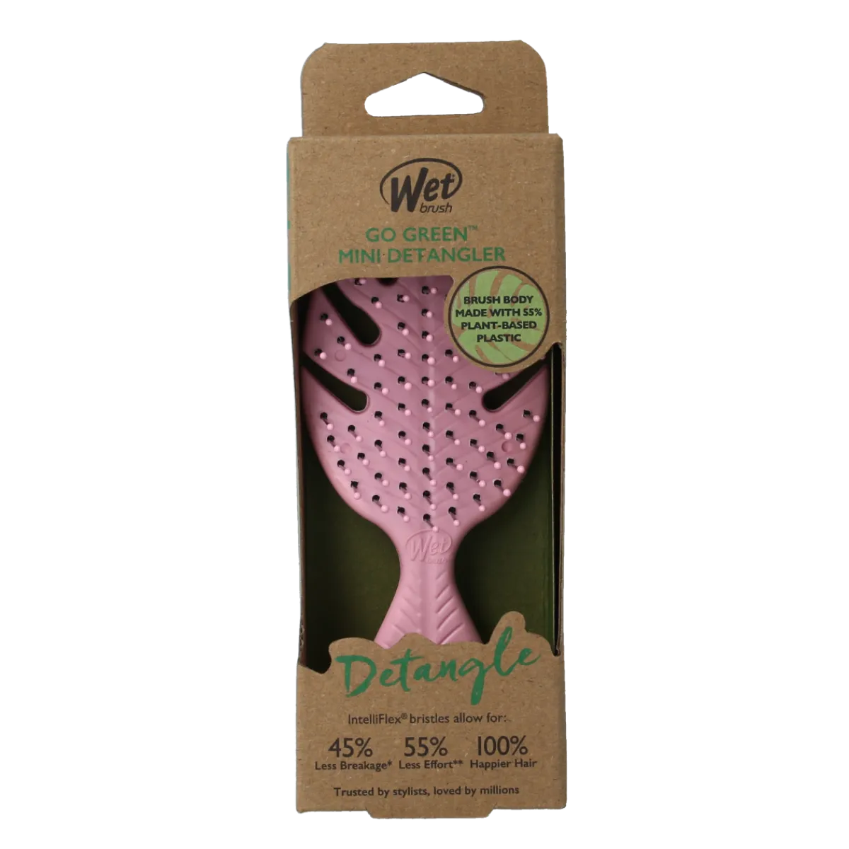 Online Wet Brush Go green detangler pink mini