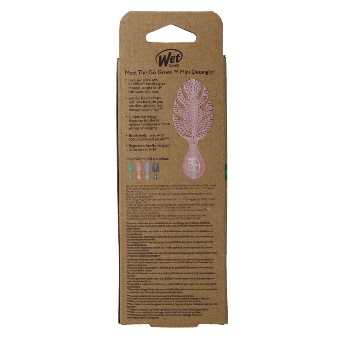 Online Wet Brush Go green detangler pink mini