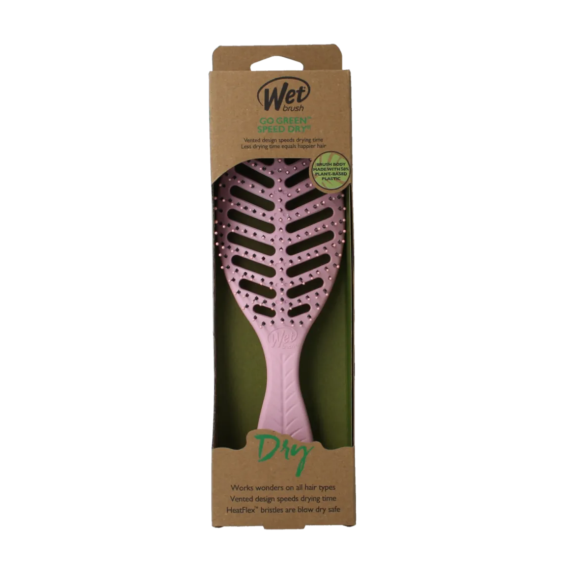 Wet Brush Go green speed dry pink