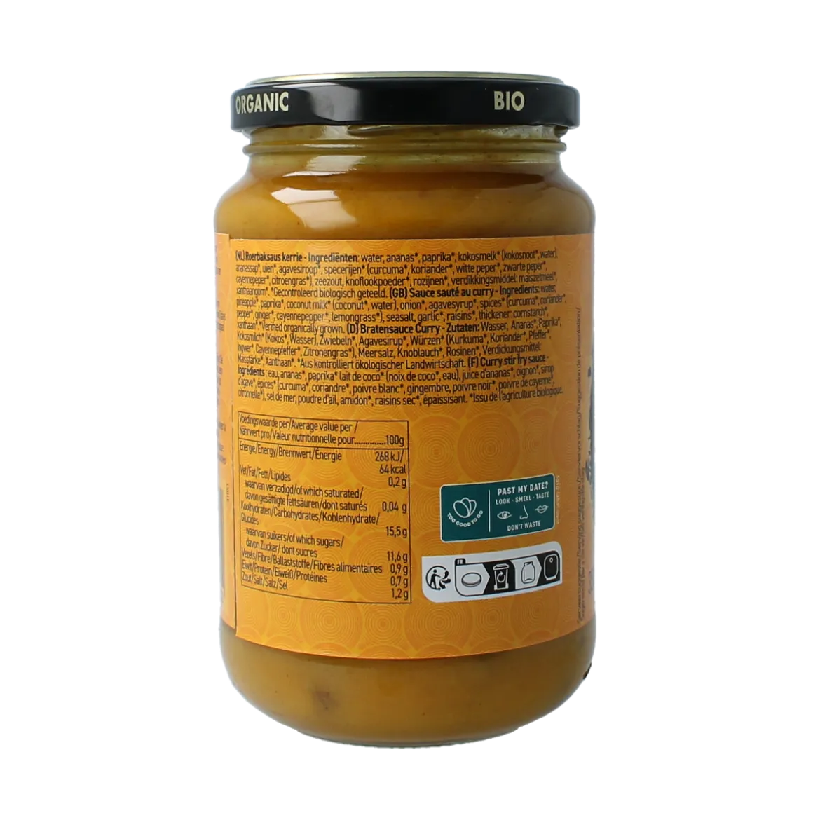 Yakso Curry wok saus bio