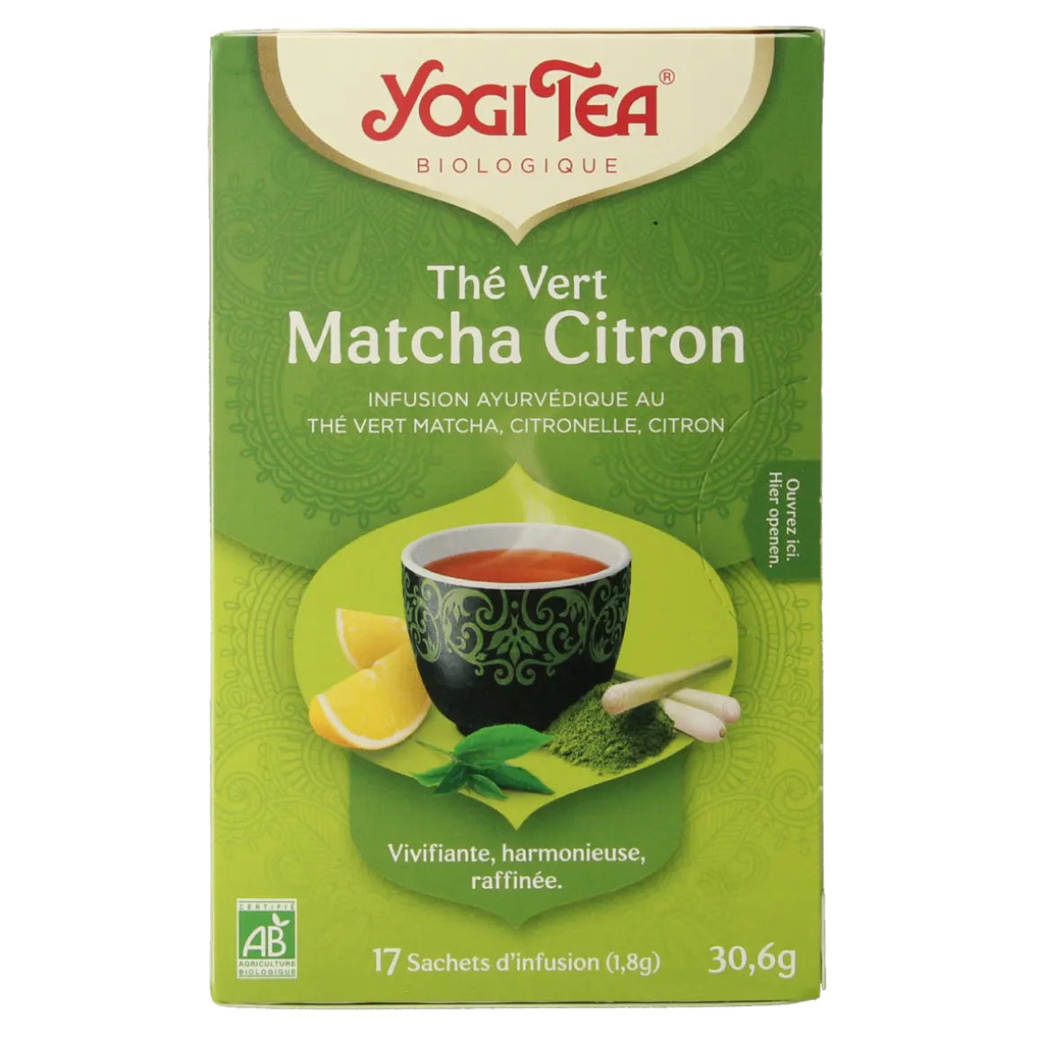 Yogi Tea Green tea matcha lemon bio