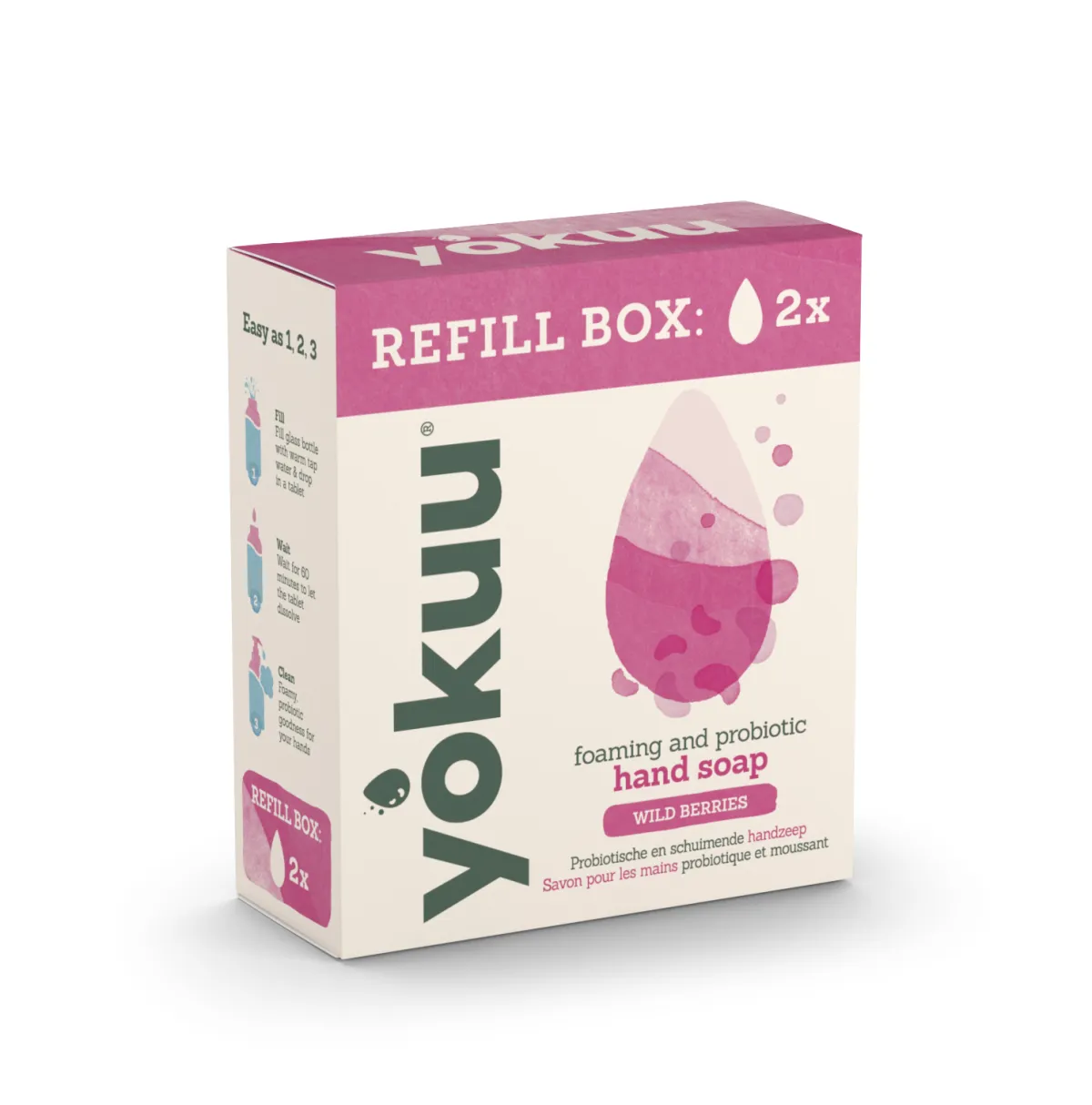 Clearance Yokuu Handzeep wild berries refill