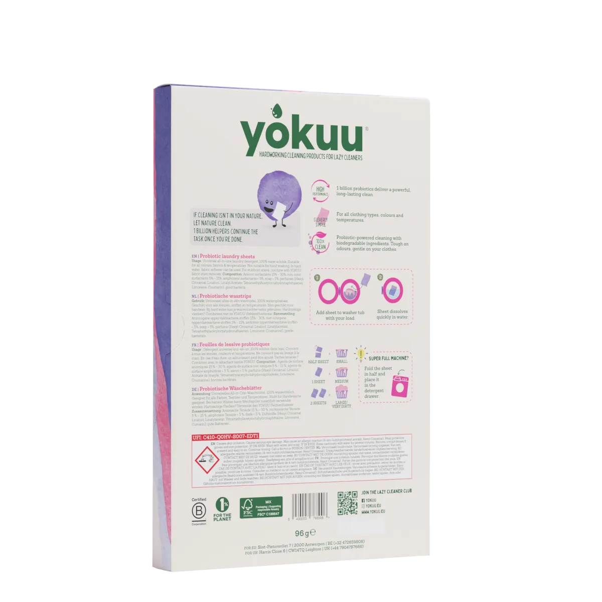 Hot Yokuu Wasstrips lavendel
