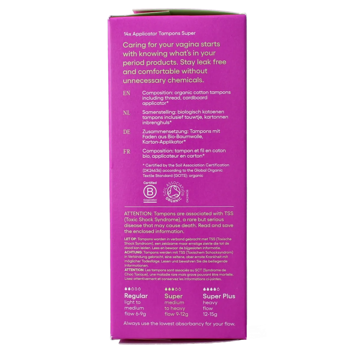 Outlet Yoni Tampons super met applicator