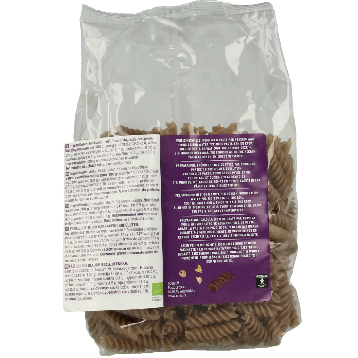 Your Organic Nature Boekweit pasta glutenvrij bio