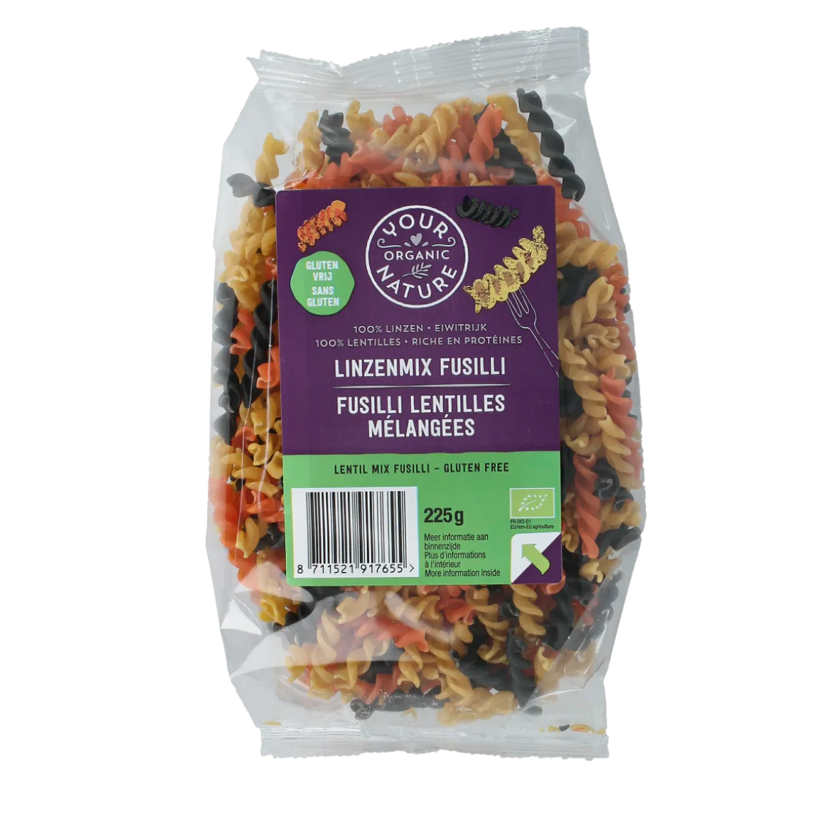 Your Organic Nature Linzen mix pasta bio