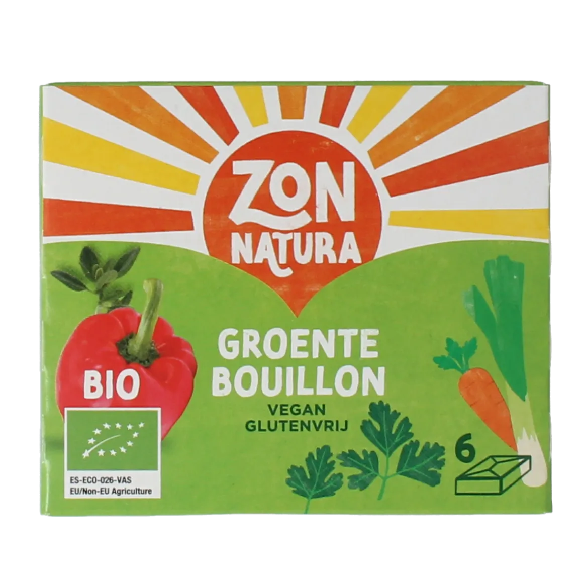Zonnatura Groentebouillon tablet 11 gram bio